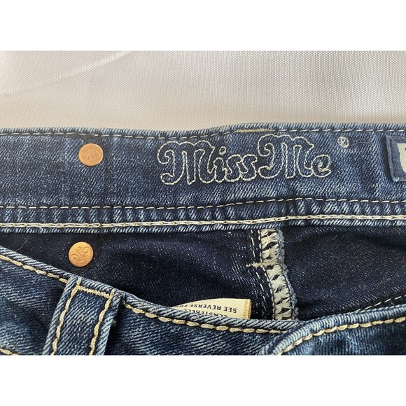 Miss Me Women's Size 27 Skinny Jeans‎ Bling Red Embroidery Back Pockets JP5567G4 - Picture 3 of 11